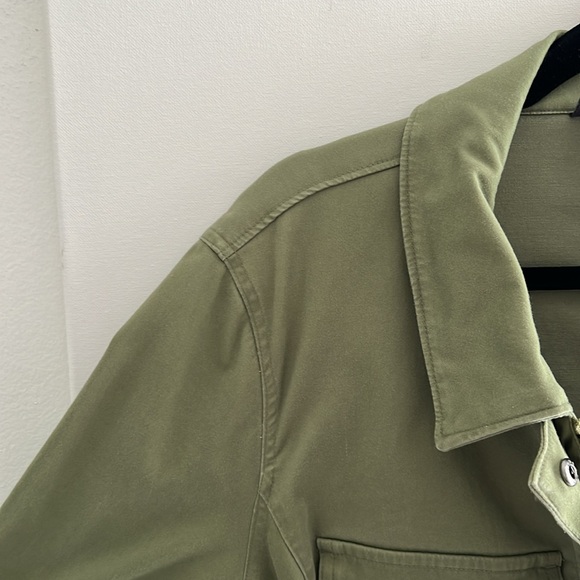 2. Lane Bryant Woman’s Jacket with Peplum waist, zip and snap closure, and belt - Picture 11 of 16